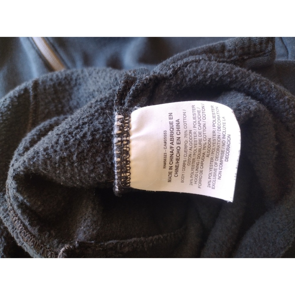 Jordan Brand Black Grey Tech Fleece Hoodie Dual Zip Pockets Mens Large L - Picture 8 of 8